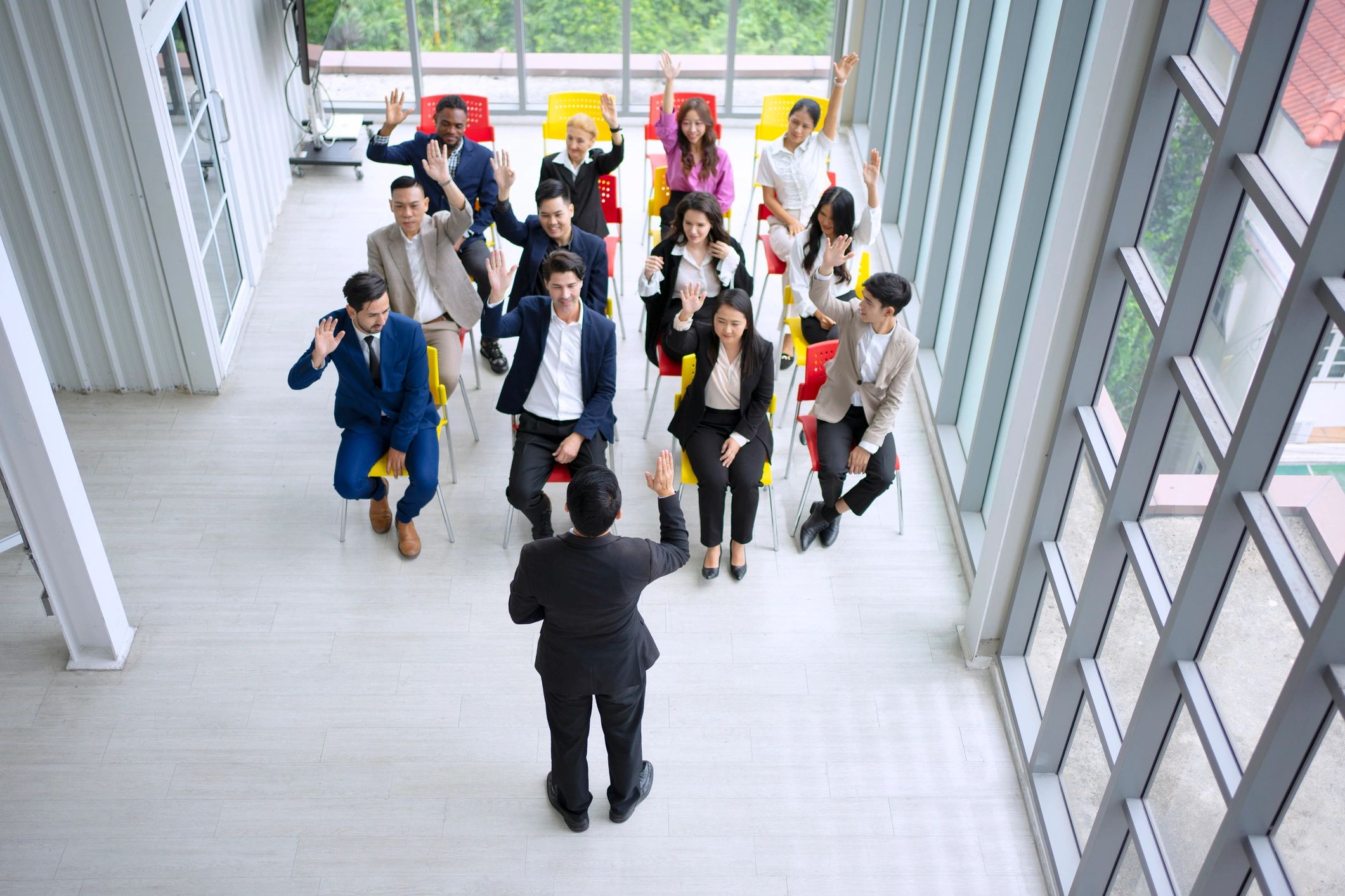 Business team in a collaborative meeting